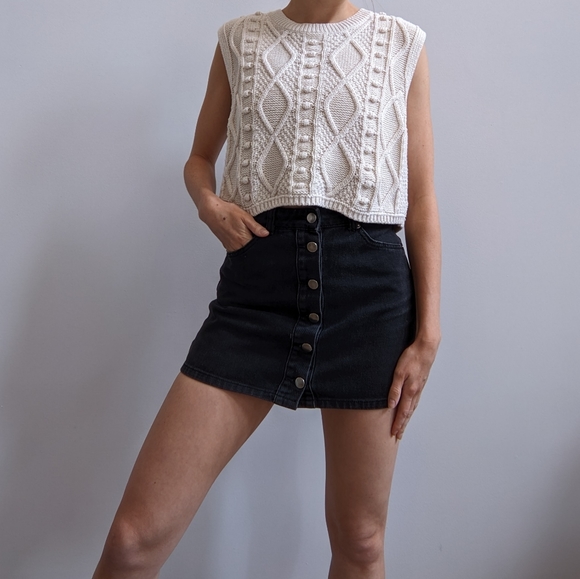 Forever 21 Denim Mini Skirt - Picture 2 of 9